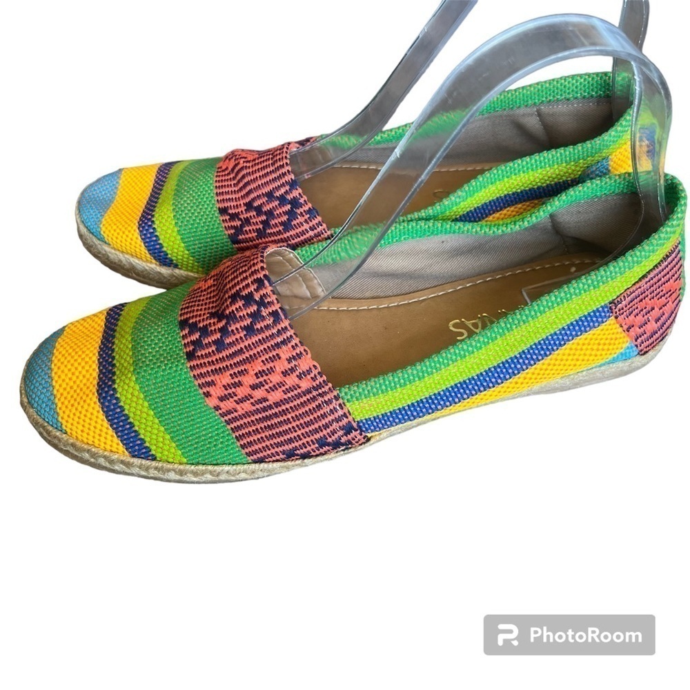 Kanaas woven Ikat espadrille flats 40